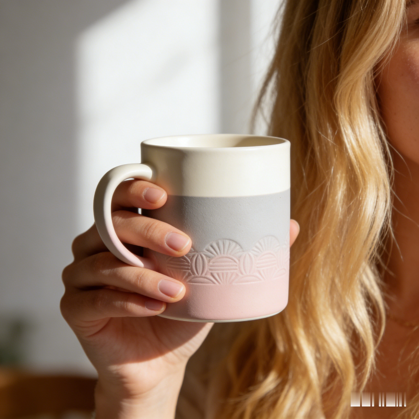 🎡 “Midsummer Dream Carousel Mug” – 16H Kiln Transformation | Sunburst Geometry × Cyan & Lime Gradient × Ceramic Craft 🍭