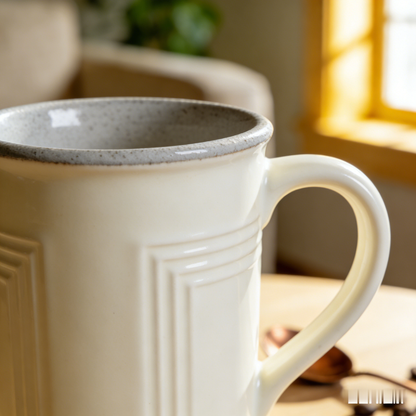 🥣 “Retro Blueberry Speckled Mug” – 9H Hand-Dotted Detail | Deep Cobalt Finish × Snow-White Polka Dots × Daily Comfort Style 🥛