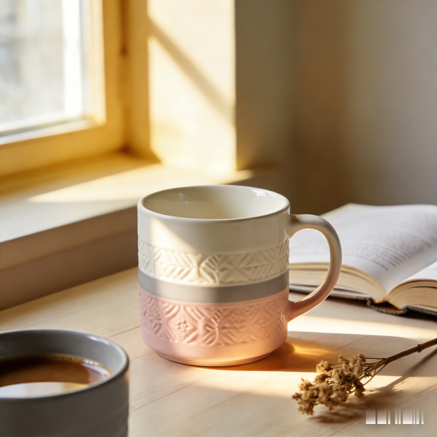 🧩 “Modernist Puzzle Playful Mug” – 21H Precision Painting | Color-Block Patchwork × Ruby Heart Handle × Avant-Garde Expression 🎭