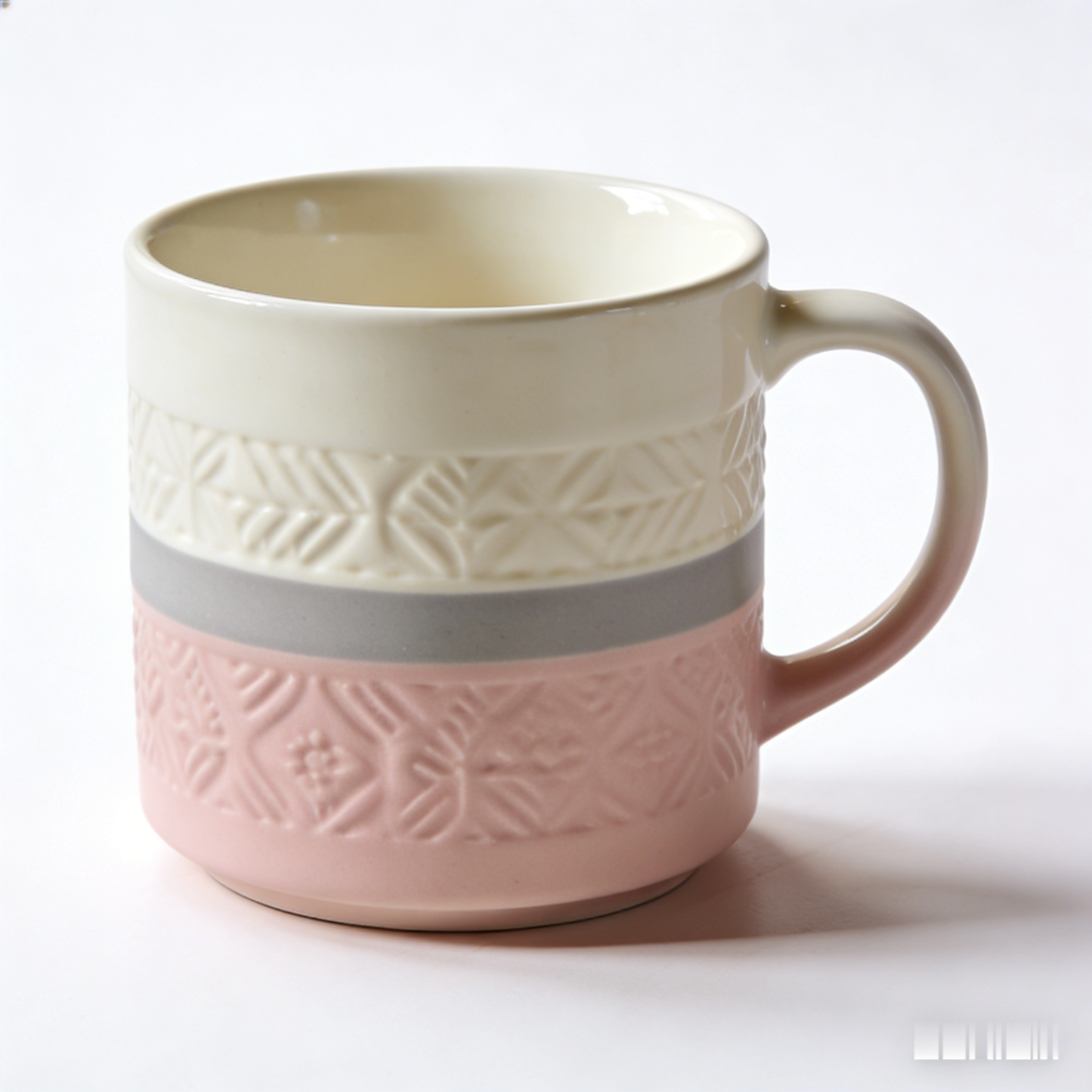 🧩 “Modernist Puzzle Playful Mug” – 21H Precision Painting | Color-Block Patchwork × Ruby Heart Handle × Avant-Garde Expression 🎭