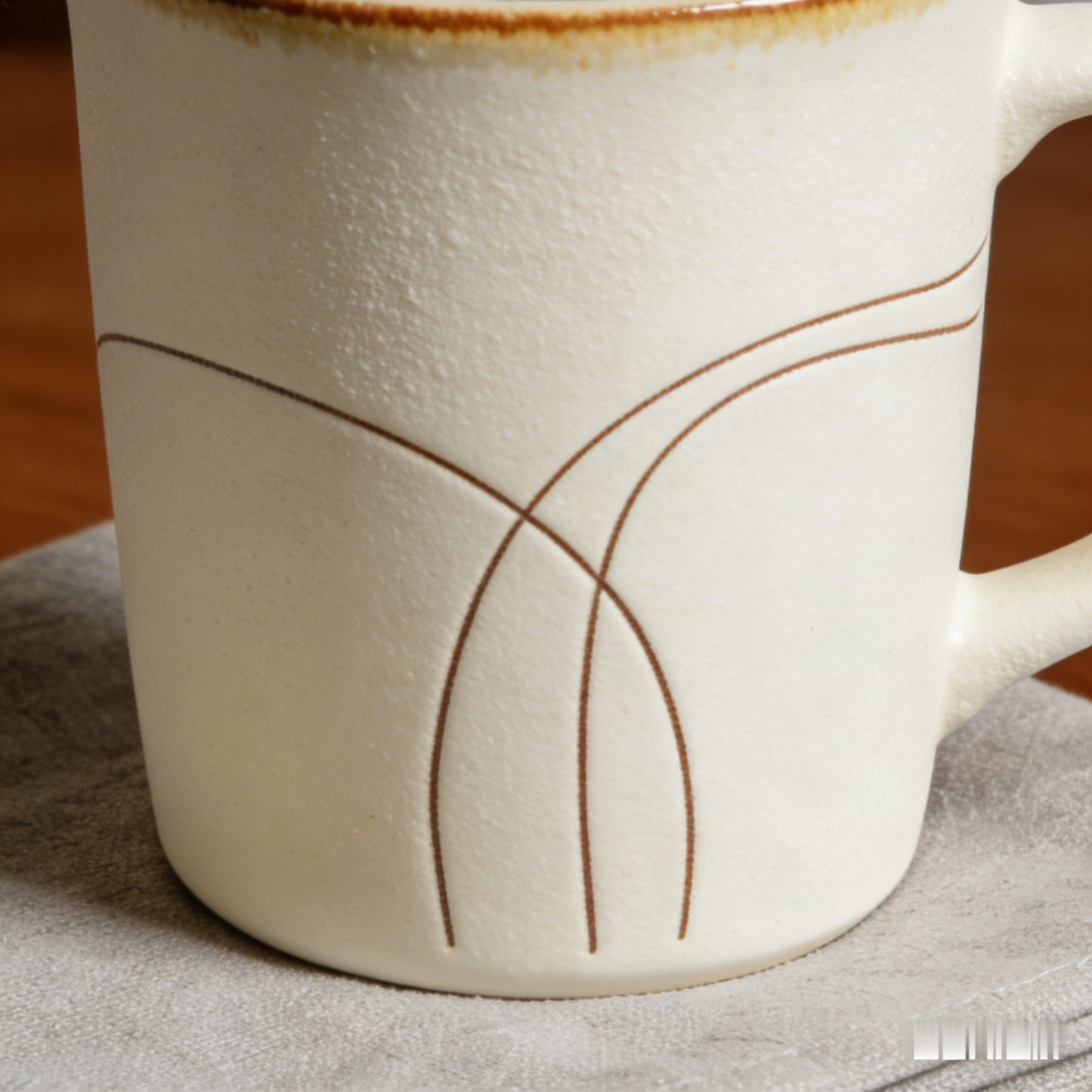 🛖 “Nomadic Sunset Tribal Vessel” – 17H Wax-Resist Technique | Desert Sun-Ray Patterns × Earthy Ochre Palette × Bold Yellow Handle 🏺