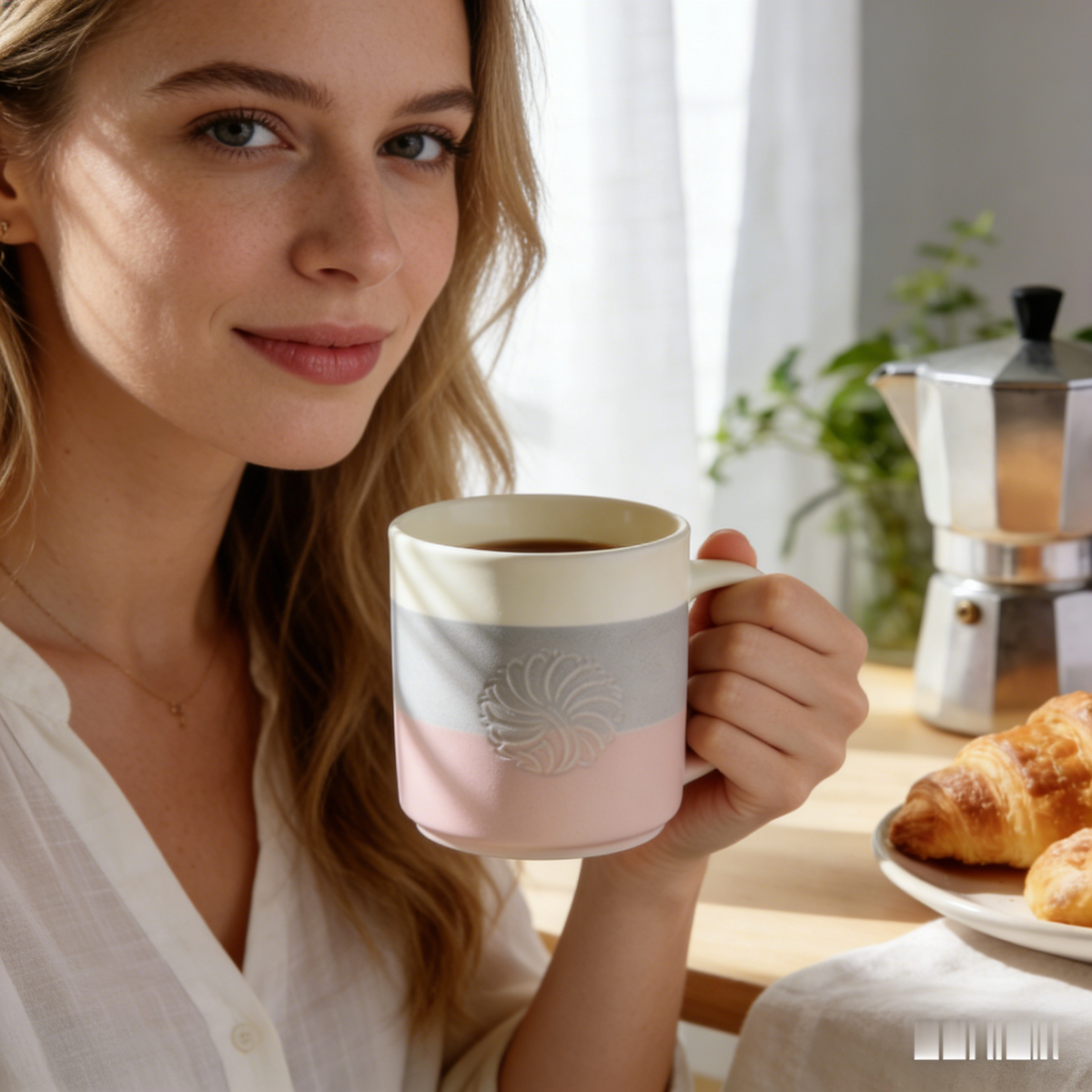 🖼️ “The Gallery Composition Mug” – 23H Multi-Layer Glazing | Primary Color Grid × Luxe Gold Detailing × High-Art Collectible 🍷