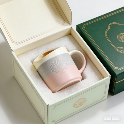 🖼️ “The Gallery Composition Mug” – 23H Multi-Layer Glazing | Primary Color Grid × Luxe Gold Detailing × High-Art Collectible 🍷